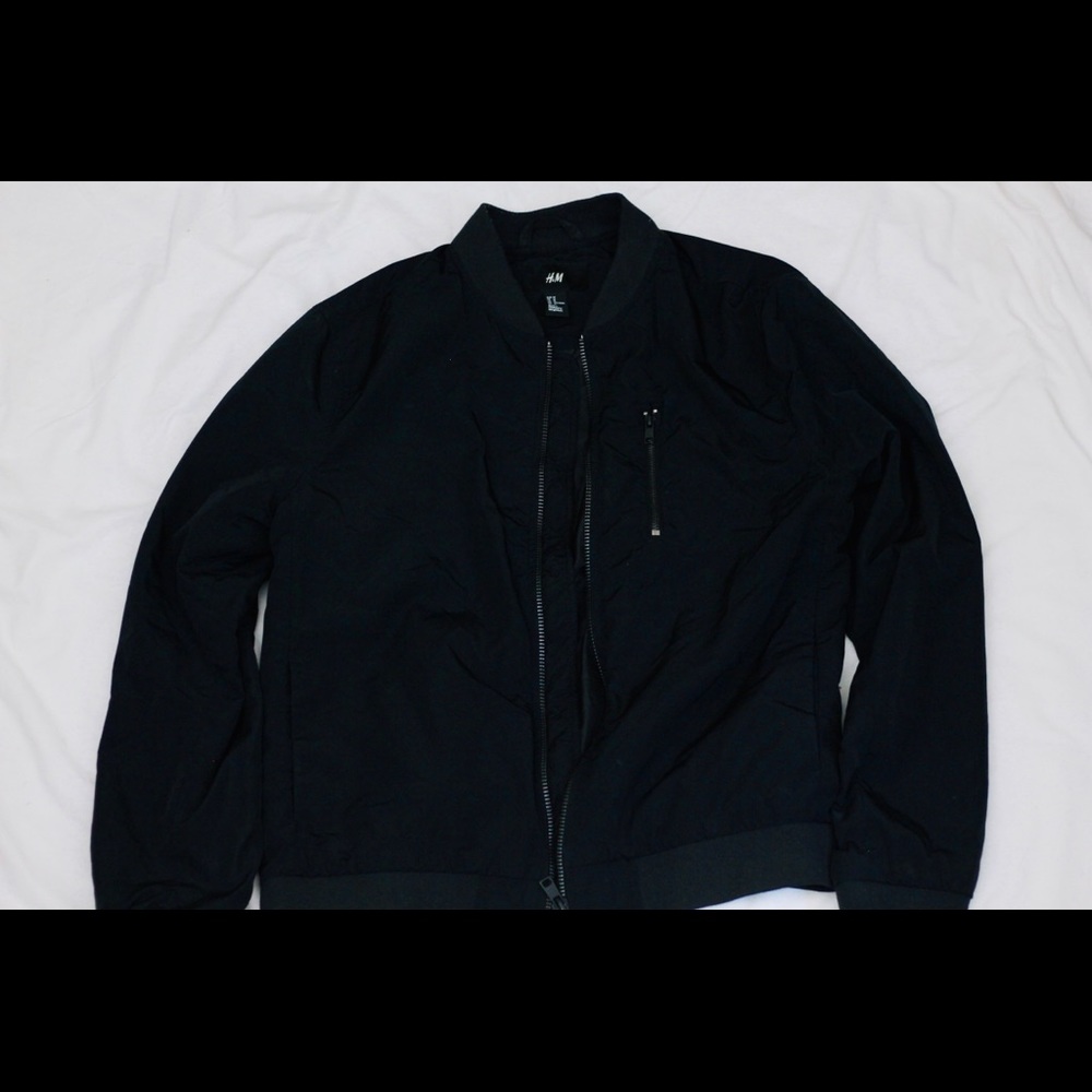 H&M Black Bomber Jacket